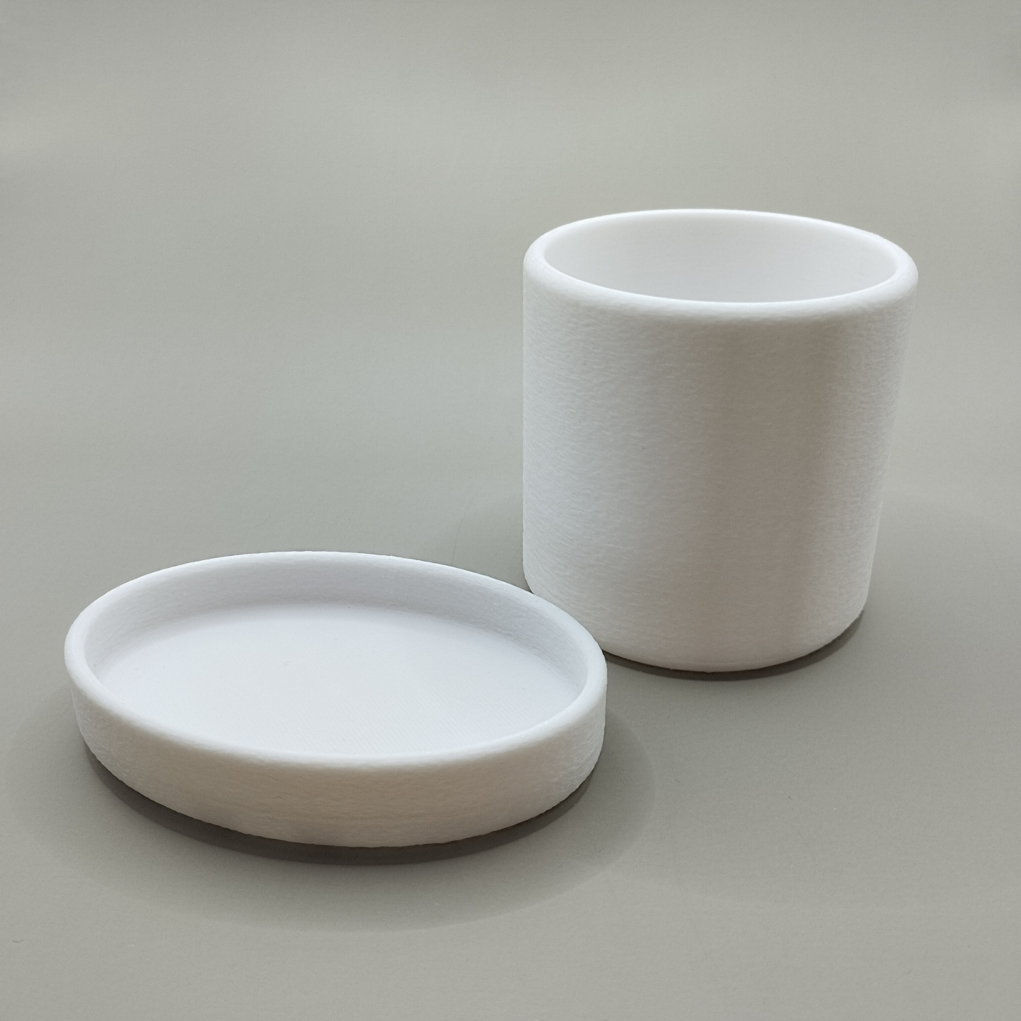 Sleek Minimalist Soap Dish and Toothbrush Cup Set