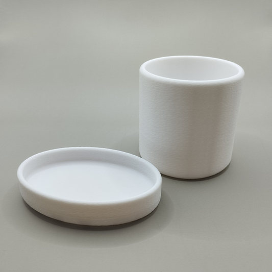 Sleek Minimalist Soap Dish and Toothbrush Cup Set